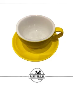 کاپ زرد اسپرسو ، کاپوچینو ، لته