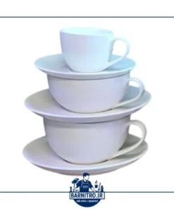دست فنجان (کاپ) قهوه سفید کافه‌ رستوران | اسپرسو، کاپوچینو و لته
