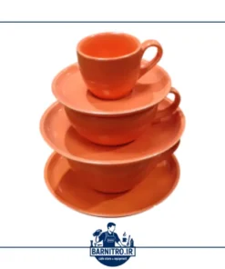 دست فنجان (کاپ) قهوه نارنجی کافه رستوران | اسپرسو، کاپوچینو و لته