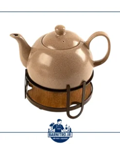 قوری چینی رنگ کرم