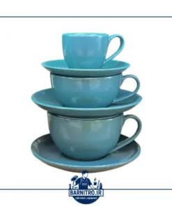 دست فنجان (کاپ) قهوه آبی کافه‌ رستوران | اسپرسو، کاپوچینو و لته (کپی)